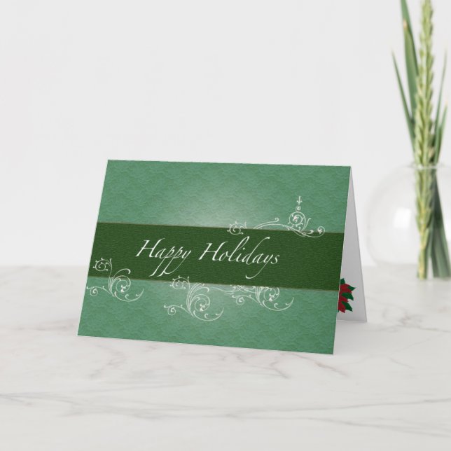 Employer to Employee Happy Holidays Card (Front)