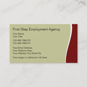 Employment Agency Business Cards