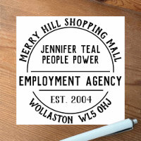 Employment Agency Rubber Stamp