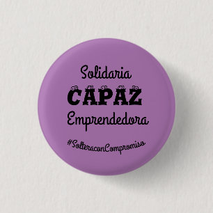 empoderamiento 3 cm round badge