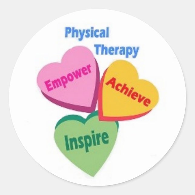 Empower, Achieve, Inspire Classic Round Sticker (Front)