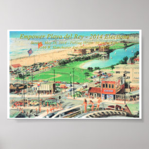 Empower Playa del Rey – 2014 ¼ Inch Border Poster