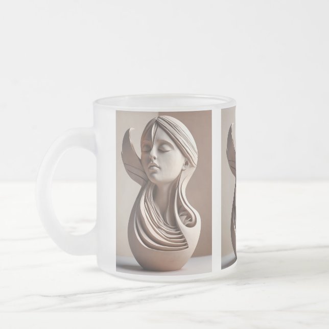 Empower Women Frosted Glass Coffee Mug (Left)