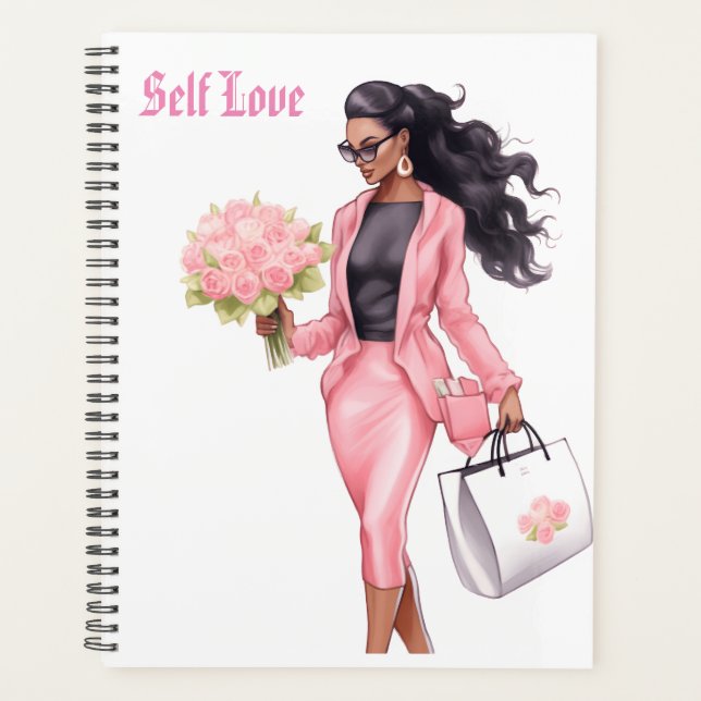 "Empower your journey with our self-love planner." Planner (Front)