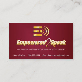 Empowered2Speak Business Cards