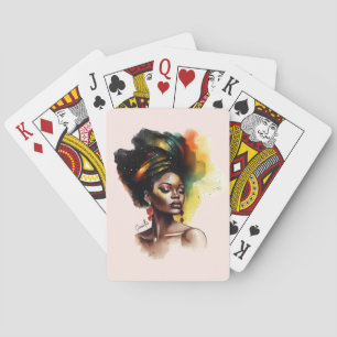 Empowered African-American Woman (2) Playing Cards
