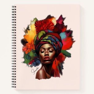 Empowered African-American Woman Notebook