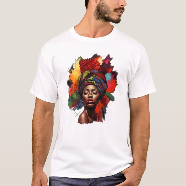 Empowered African-American Woman T-Shirt (Front)