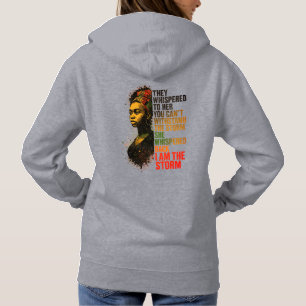 Empowered Black Woman In Bold Pan-African Colors Hoodie