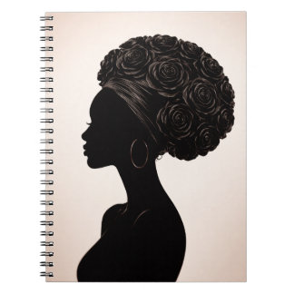 Empowered Black Woman Silhouette Journal