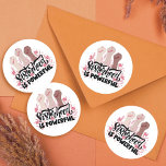 Empowered Female Sisterhood Sticker<br><div class="desc">Female empowerment design.</div>