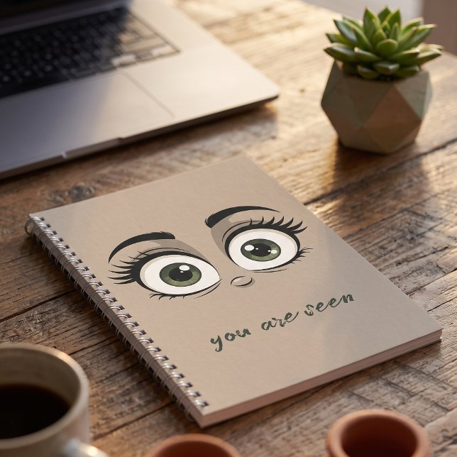 Empowered Gaze | You Are Seen Notebook (Lifestyle Shot)