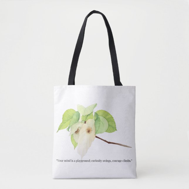 Empowered Minimalist Woman | Inspirational Quote  Tote Bag (Front)
