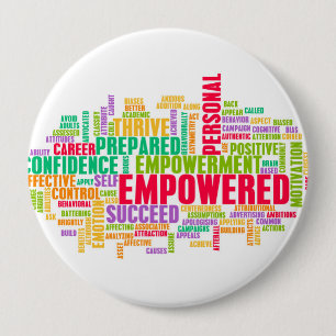 Empowered or Empowerment of Self as a Concept 10 Cm Round Badge