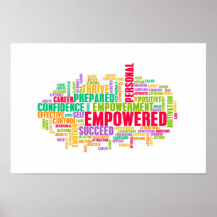 Empowered or Empowerment of Self as a Concept Poster