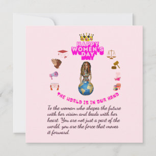 Empowered to lead happy women's day invitation