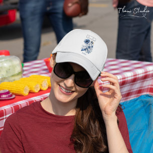 Empowered Womanhood Water Colour Floral Inspiratio Trucker Hat