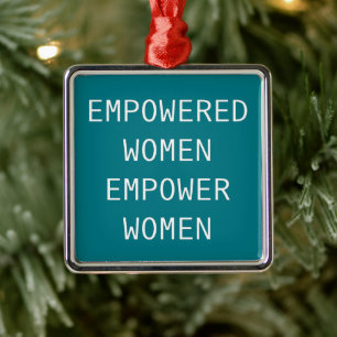 Empowered Women Empower Cool RBG Metal Tree Decoration