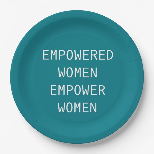 Empowered Women Empower Cool RBG Paper Plate (Front)