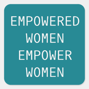 Empowered Women Empower Cool RBG Square Sticker