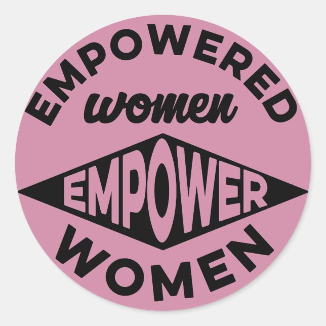 Empowered Women Empower Women Classic Round Sticker (Front)