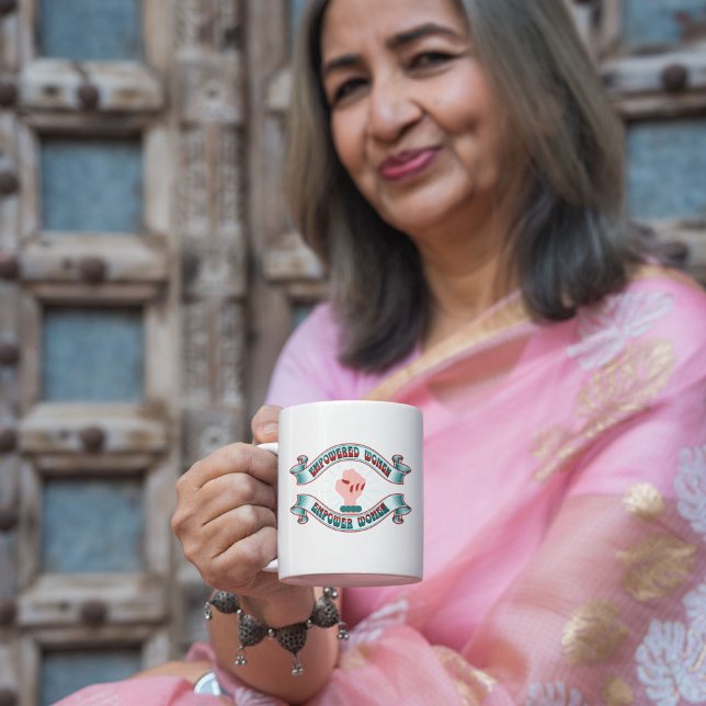 Empowered Women Empower Women,  Feminist  Two-Tone Coffee Mug (Creator Uploaded)