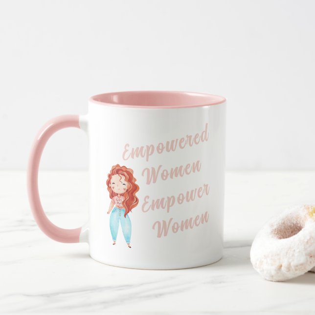 Empowered Women Empower Women Mug (With Donut)