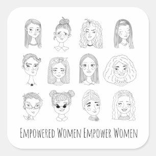 Empowered Women Empower Women Square Sticker
