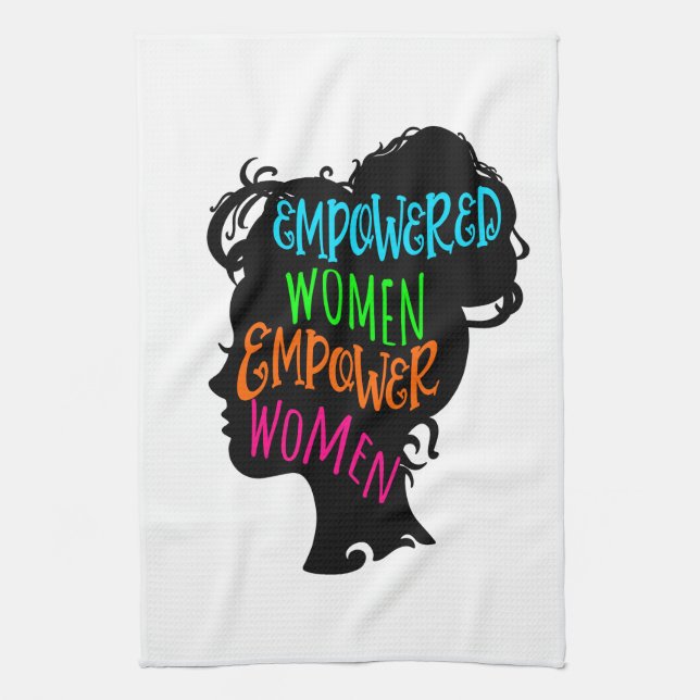 Empowered Women Empower Women Tea Towel (Vertical)