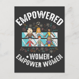 Empowered Women Feminist Inspirational Feminism Postcard