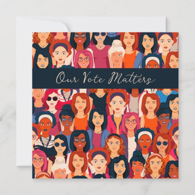 Empowered Women Vote Blank Inside Card (Front)