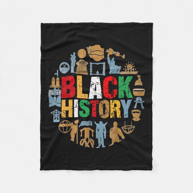 Empowering Black History Month Wear 2  Fleece Blanket (Front)