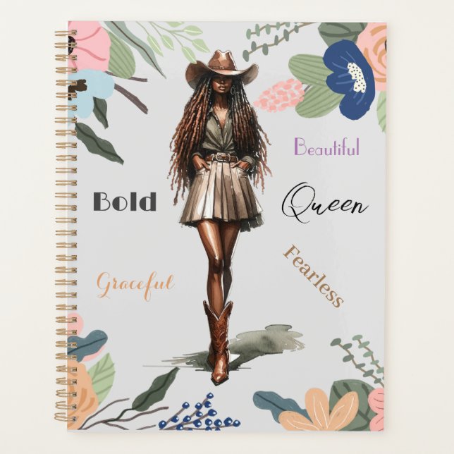 Empowering Cowgirl Planner (Front)