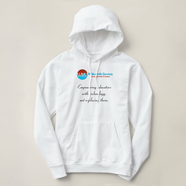 Empowering educators-Hooded sweat shirt for women (Design Front)