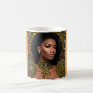 Empowering Ethnic Elegance: Black History Art Coffee Mug