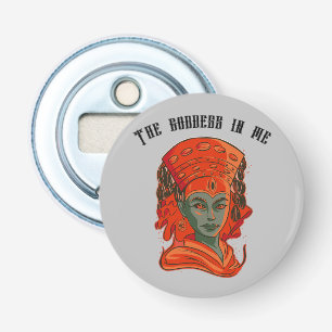Empowering Goddess Art Spiritual Feminine Strength Bottle Opener