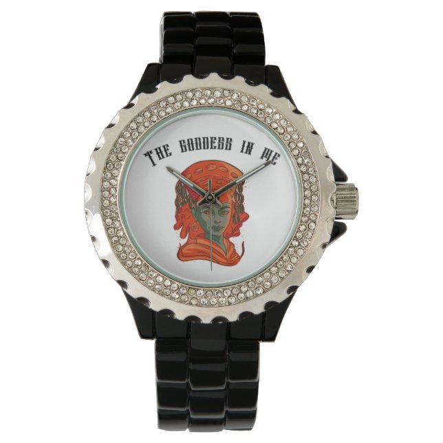 Empowering Goddess Art Spiritual Feminine Strength Watch (Front)