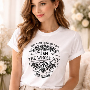Empowering I Am the Whole Sky Womens Vintage T-Shirt