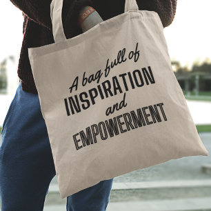Empowering Inspiring Message Stylish  Tote Bag