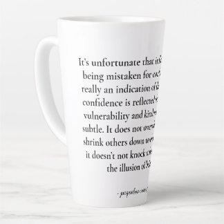 Empowering quote latte mug