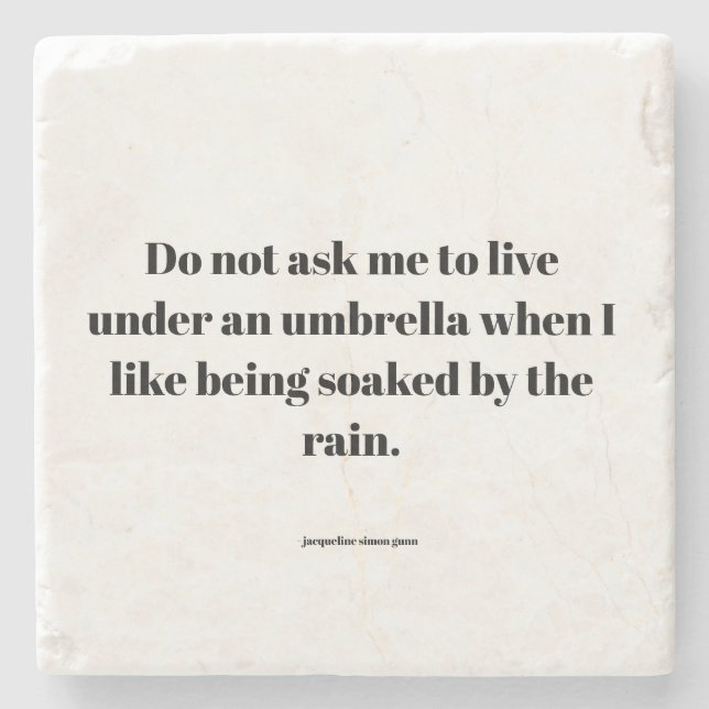 Empowering quote stone coaster (Front)