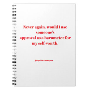 Empowering quotes notebook