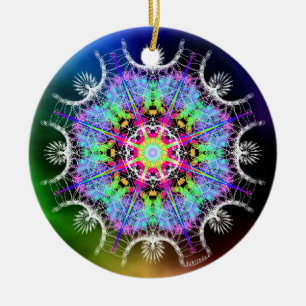 Empowering/Reality Is Frequency Ceramic Tree Decoration
