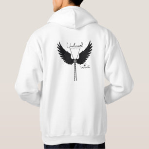 Empowering Snake & Wing Design Hoodie