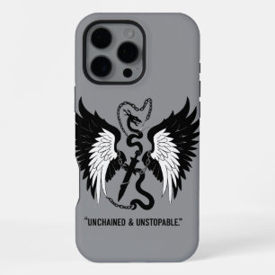 Empowering Snake & Wing Design iPhone 16 Pro Max Case