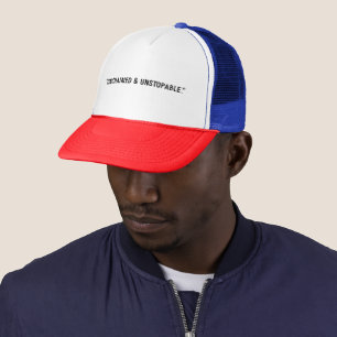 Empowering Snake & Wing Design Trucker Hat