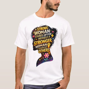 Empowering Strong Woman Silhouette Quote – Inspira T-Shirt