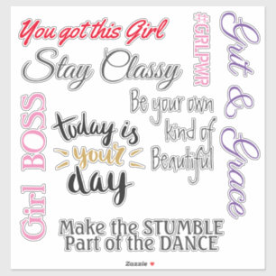 Empowering Women Quotes Vinyl