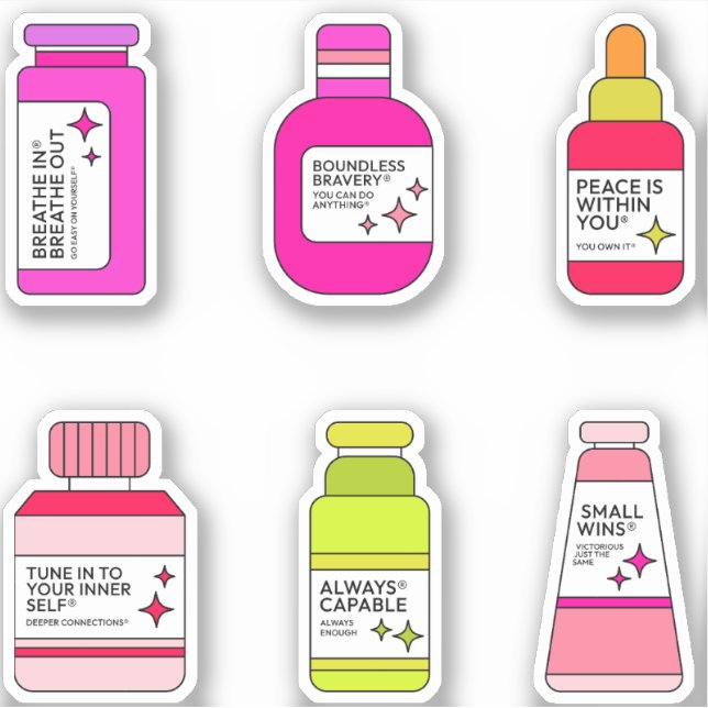 Empowerment Elixirs - Inspirational Bottle Sticker (Front)