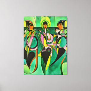 Empowerment Equals Equity Abstract Art Canvas Print